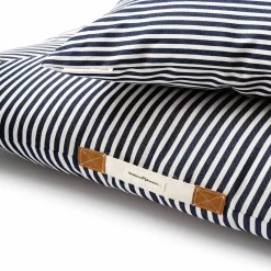 The Euro Throw Pillow - Lauren'S Navy Stripe
