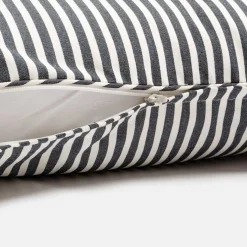 The Euro Throw Pillow - Lauren'S Navy Stripe