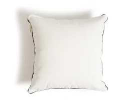 The Euro Throw Pillow - Rivie White