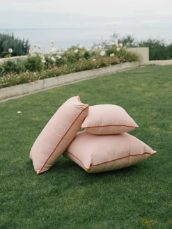 The Euro Throw Pillow - Rivie Pink