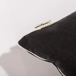 The Euro Throw Pillow - Rivie Black