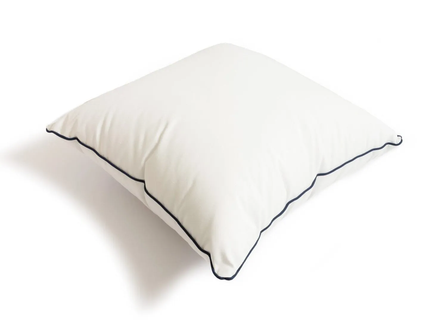 The Euro Throw Pillow - Rivie White