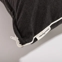 The Euro Throw Pillow - Rivie Black