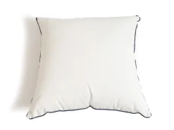 The Euro Throw Pillow - Rivie White