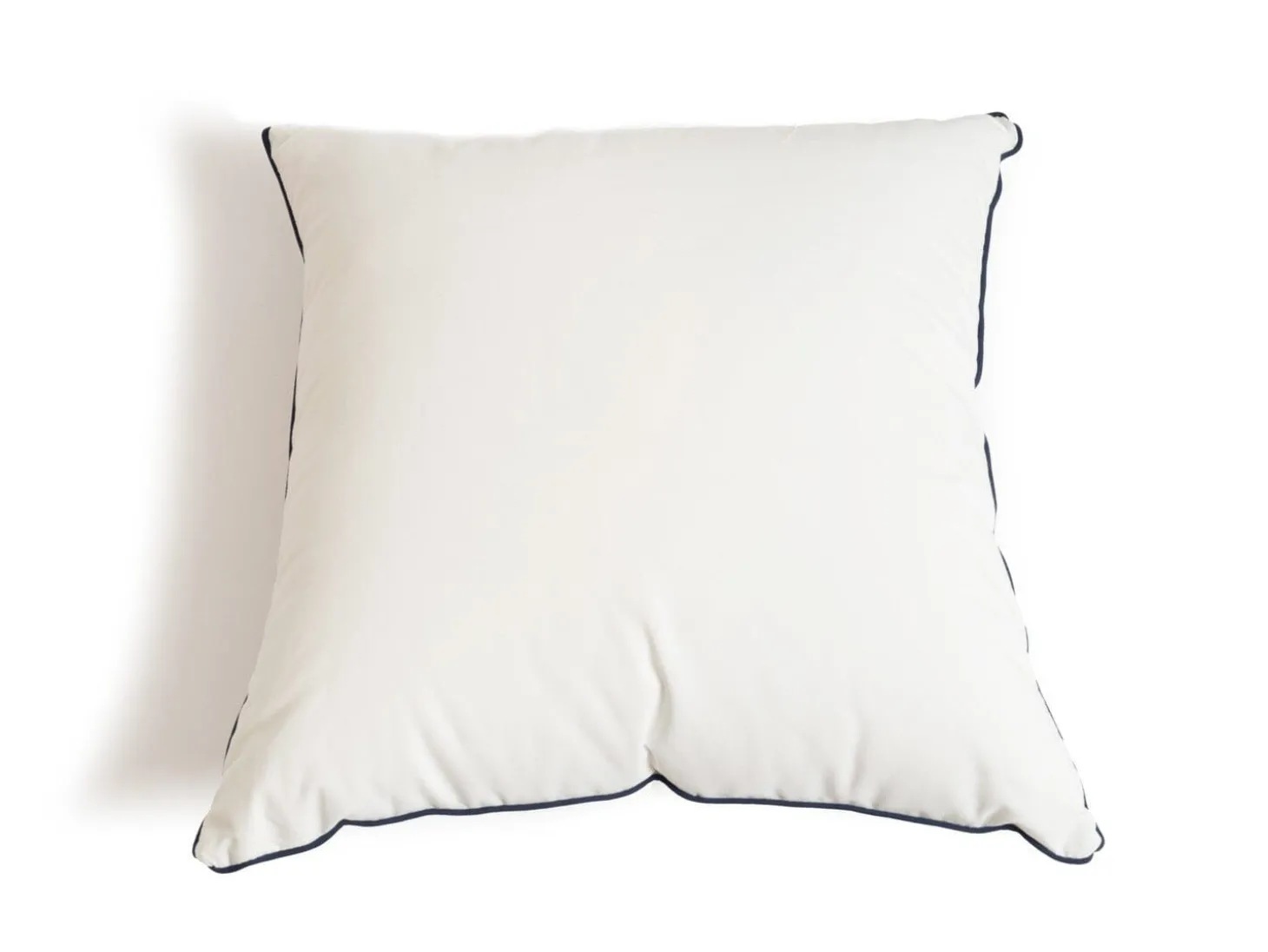 The Euro Throw Pillow - Rivie White
