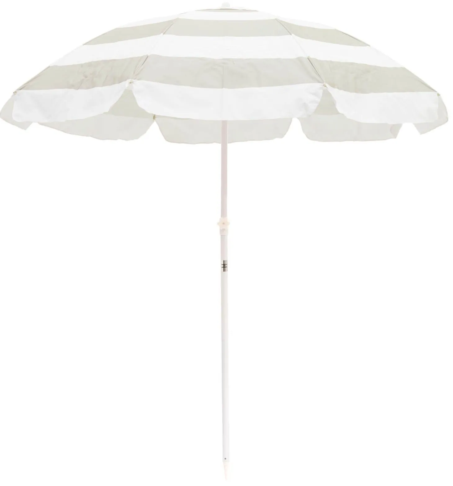 The Family Beach Umbrella - Sage Capri Stripe
