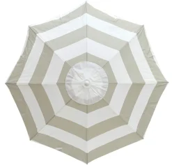The Family Beach Umbrella - Sage Capri Stripe