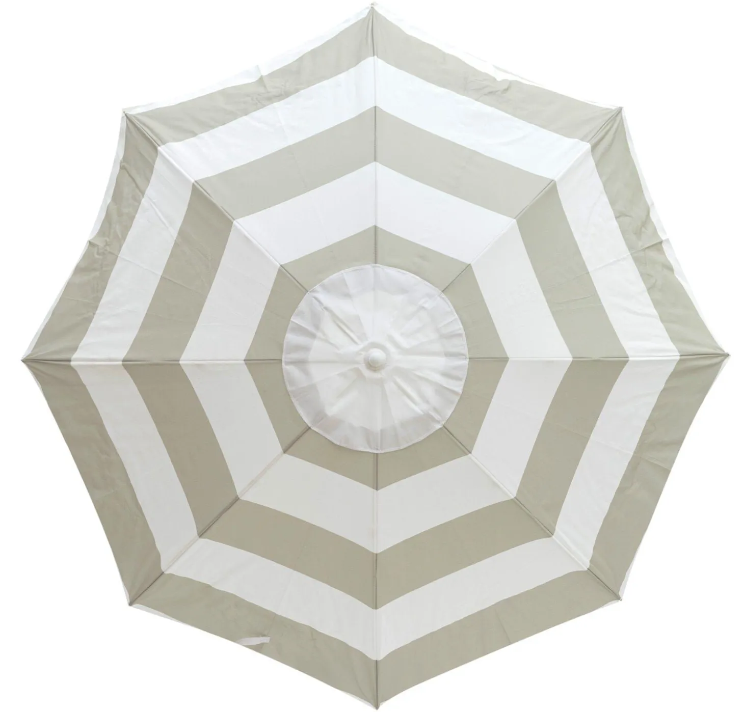 The Family Beach Umbrella - Sage Capri Stripe