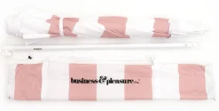 The Family Beach Umbrella - Pink Capri Stripe