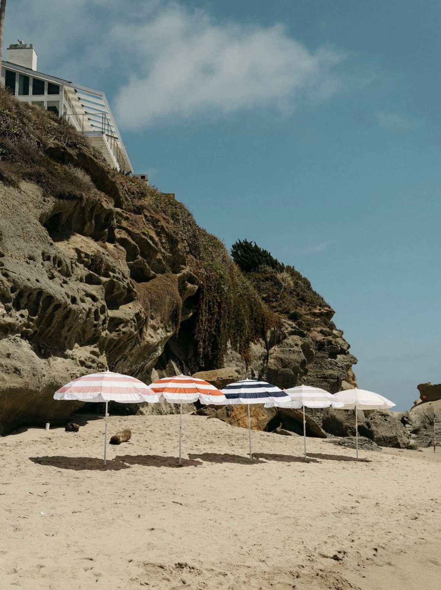 The Family Beach Umbrella - Le Sirenuse Capri Stripe