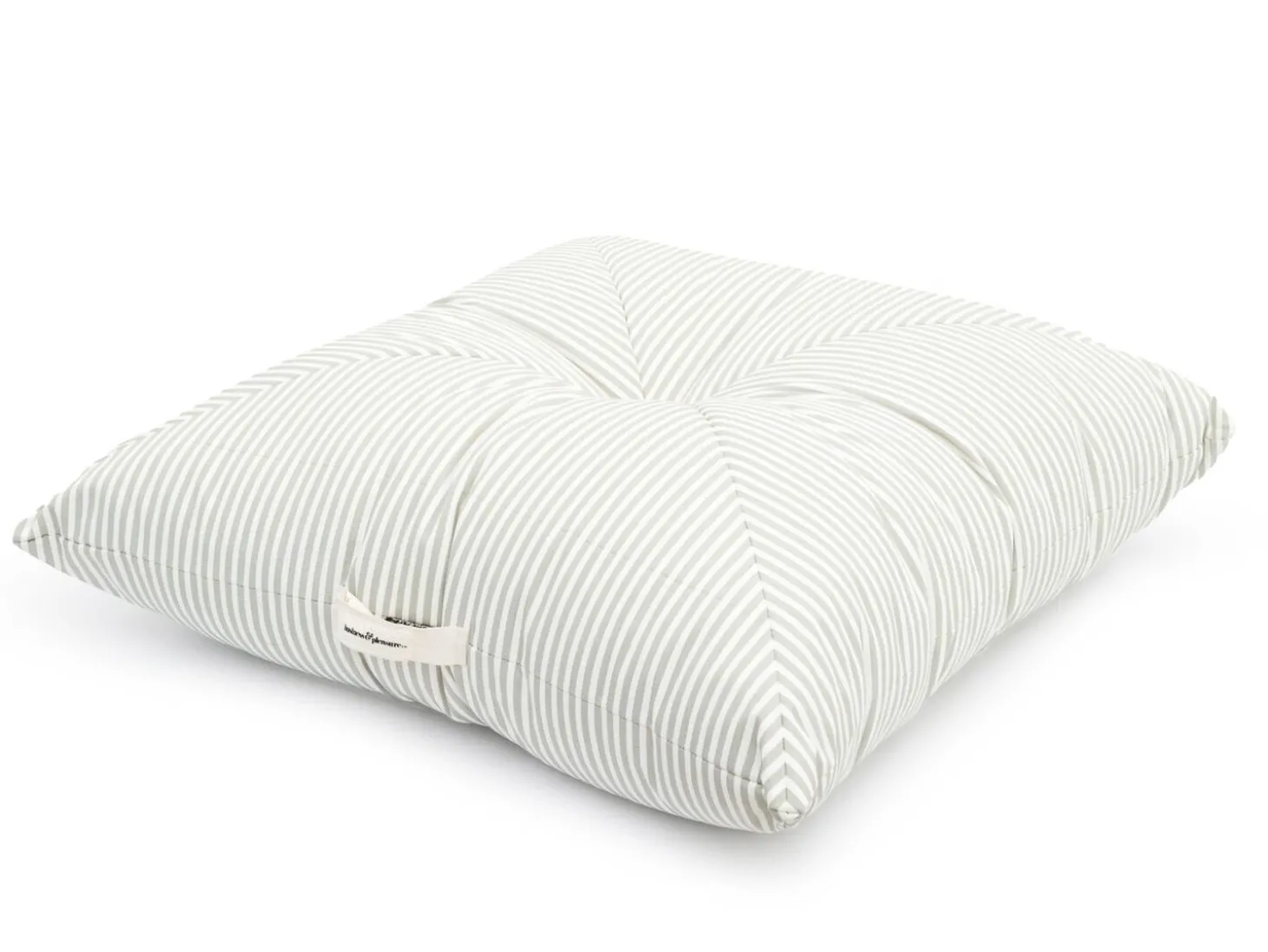 The Floor Pillow - Lauren'S Sage Stripe
