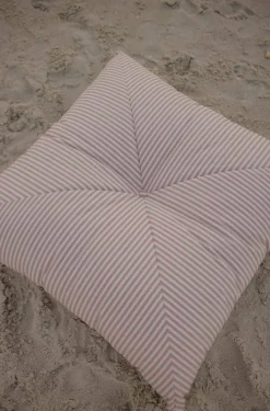 The Floor Pillow - Lauren'S Pink Stripe