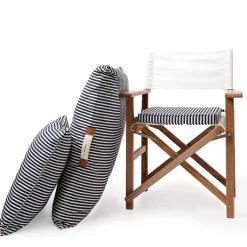 The Floor Pillow - Lauren'S Navy Stripe