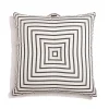 The Floor Pillow - Monaco Black Stripe