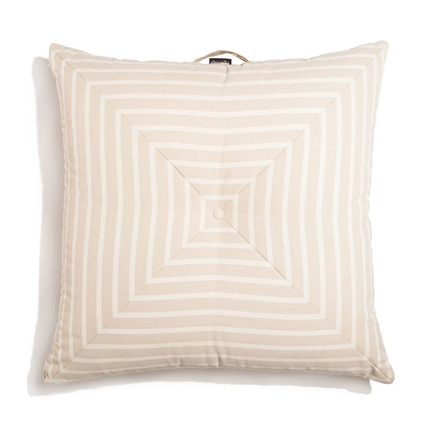 The Floor Pillow - Monaco Natural Stripe