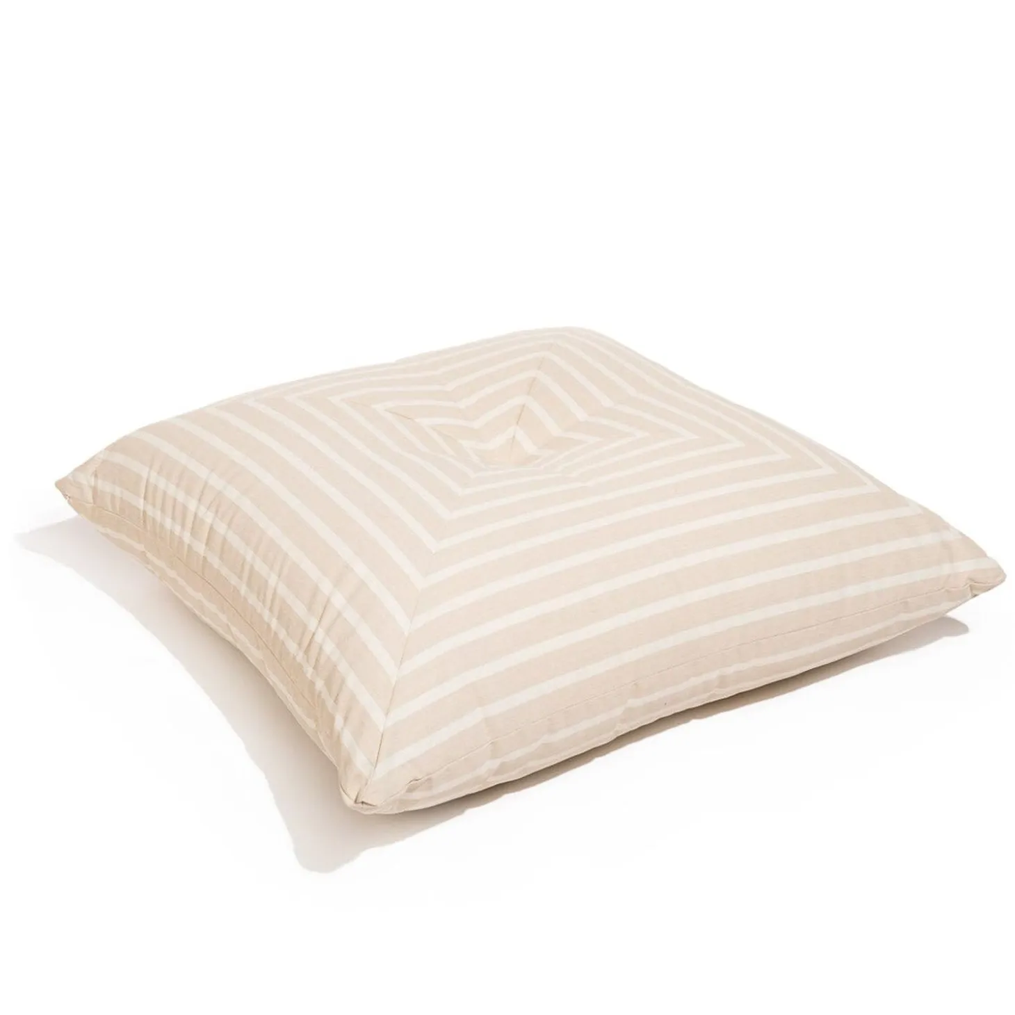The Floor Pillow - Monaco Natural Stripe