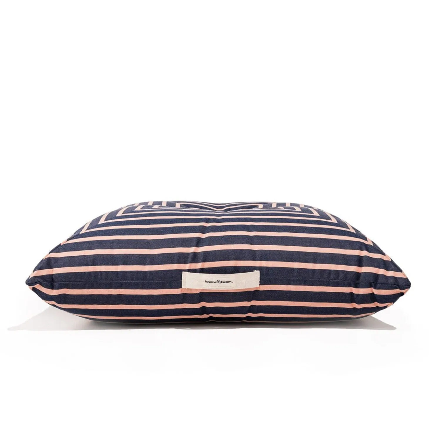The Floor Pillow - Monaco Navy And Pink Stripe