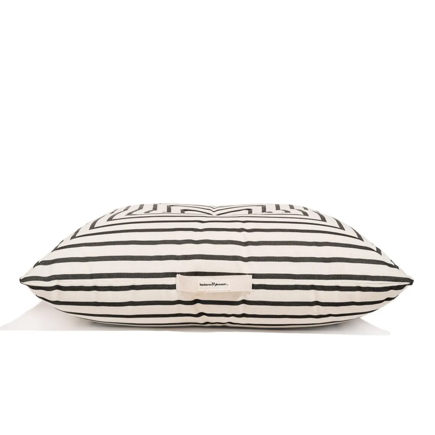 The Floor Pillow - Monaco Black Stripe