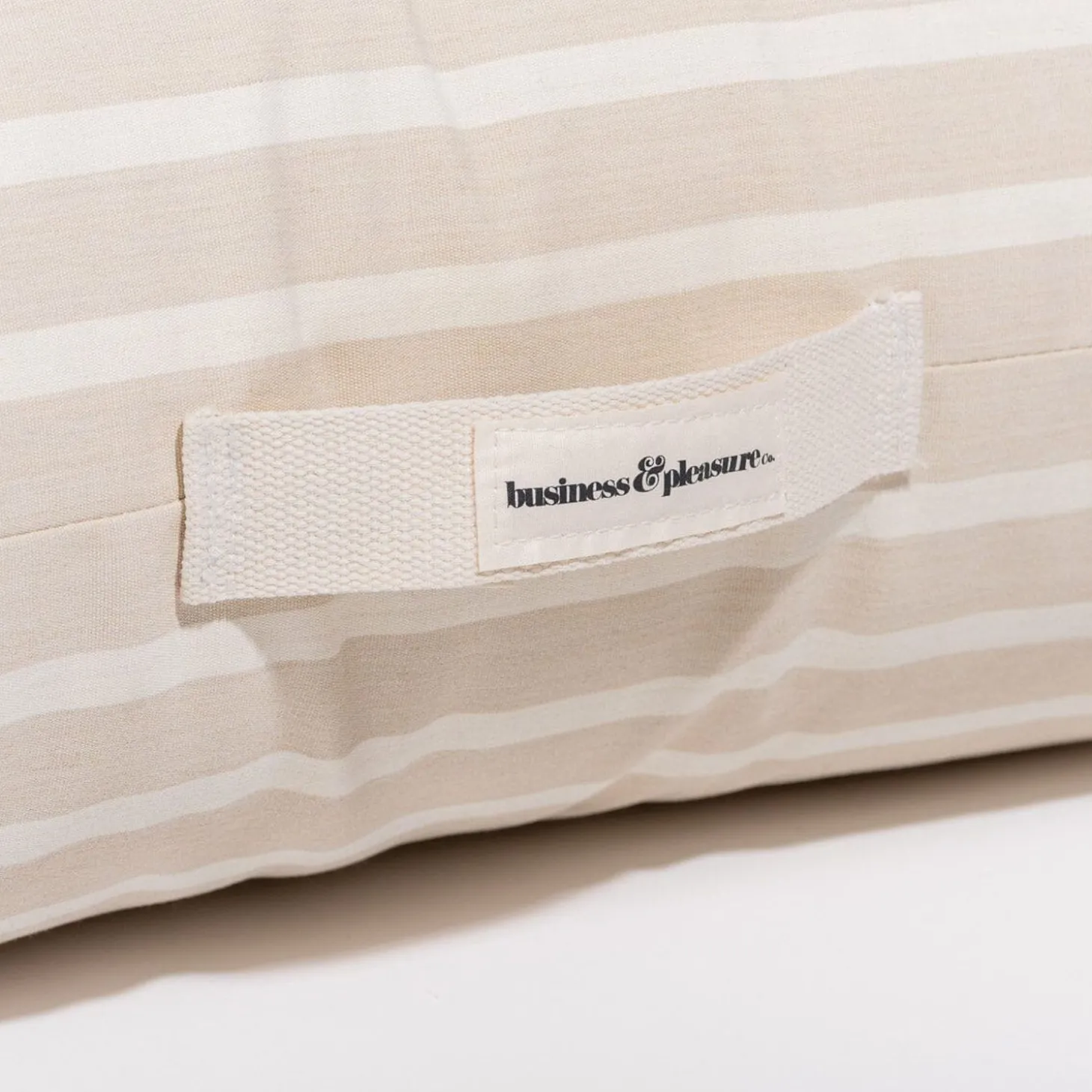 The Floor Pillow - Monaco Natural Stripe
