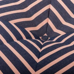 The Floor Pillow - Monaco Navy And Pink Stripe