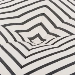 The Floor Pillow - Monaco Black Stripe