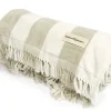 The Holiday Beach Blanket - Sage Capri Stripe