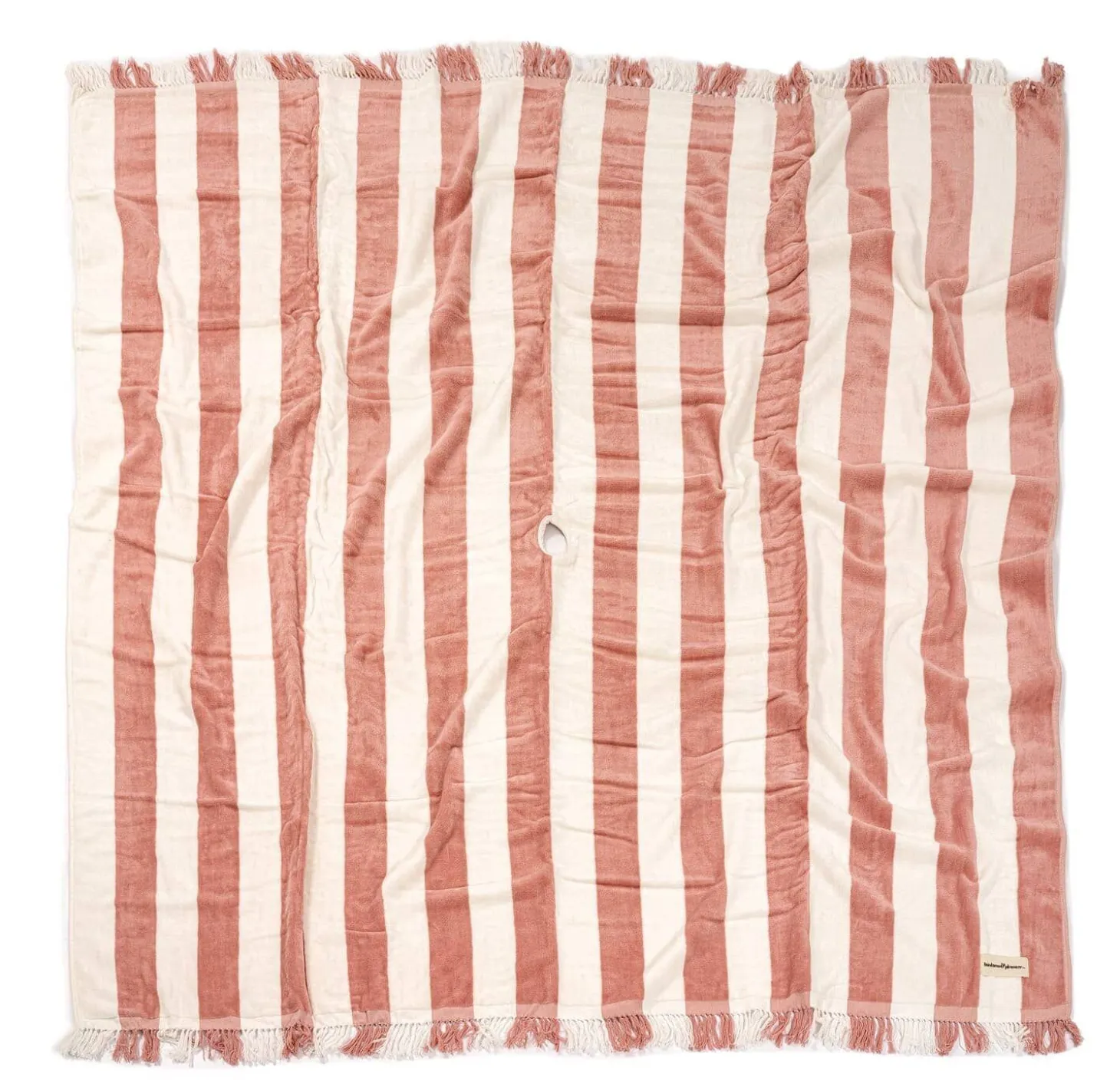 The Holiday Beach Blanket - Pink Capri Stripe