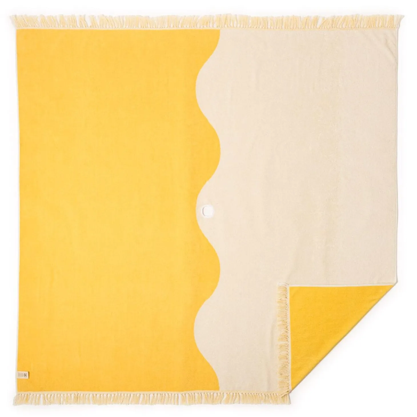 The Holiday Beach Blanket - Ocean Mimosa Stripe