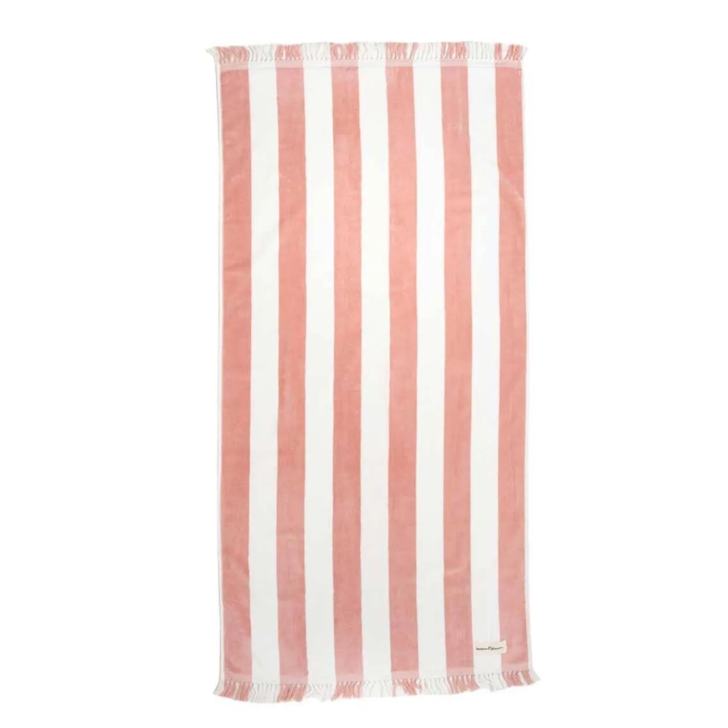 The Holiday Beach Towel - Pink Capri Stripe