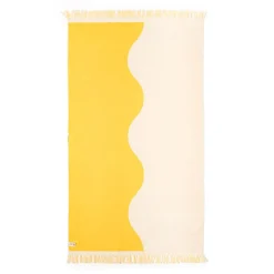 The Holiday Beach Towel - Ocean Mimosa Stripe