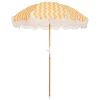 The Holiday Beach Umbrella - Ocean Mimosa Stripe