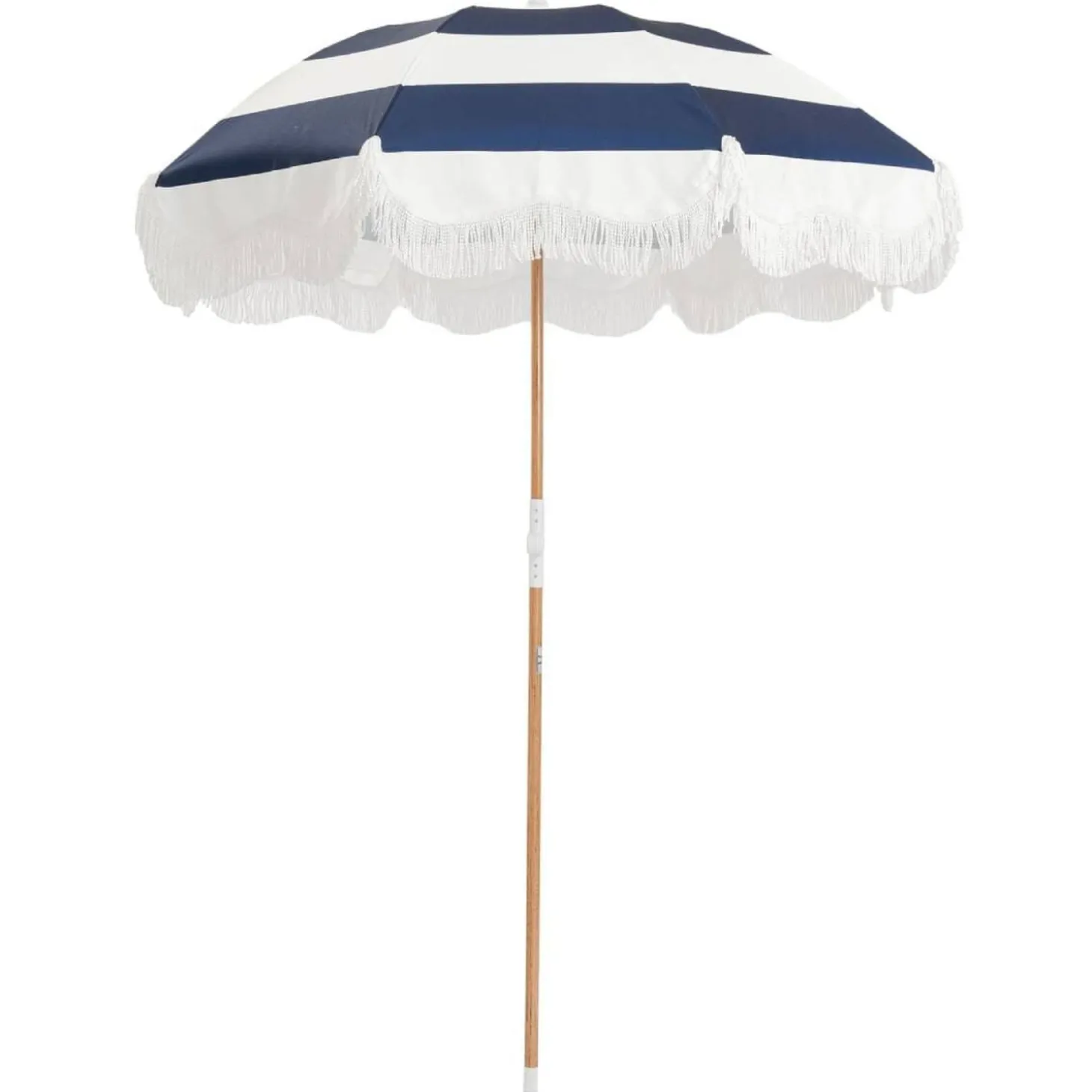 The Holiday Beach Umbrella - Navy Capri Stripe