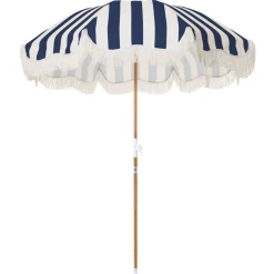 The Holiday Beach Umbrella - Navy Crew Stripe