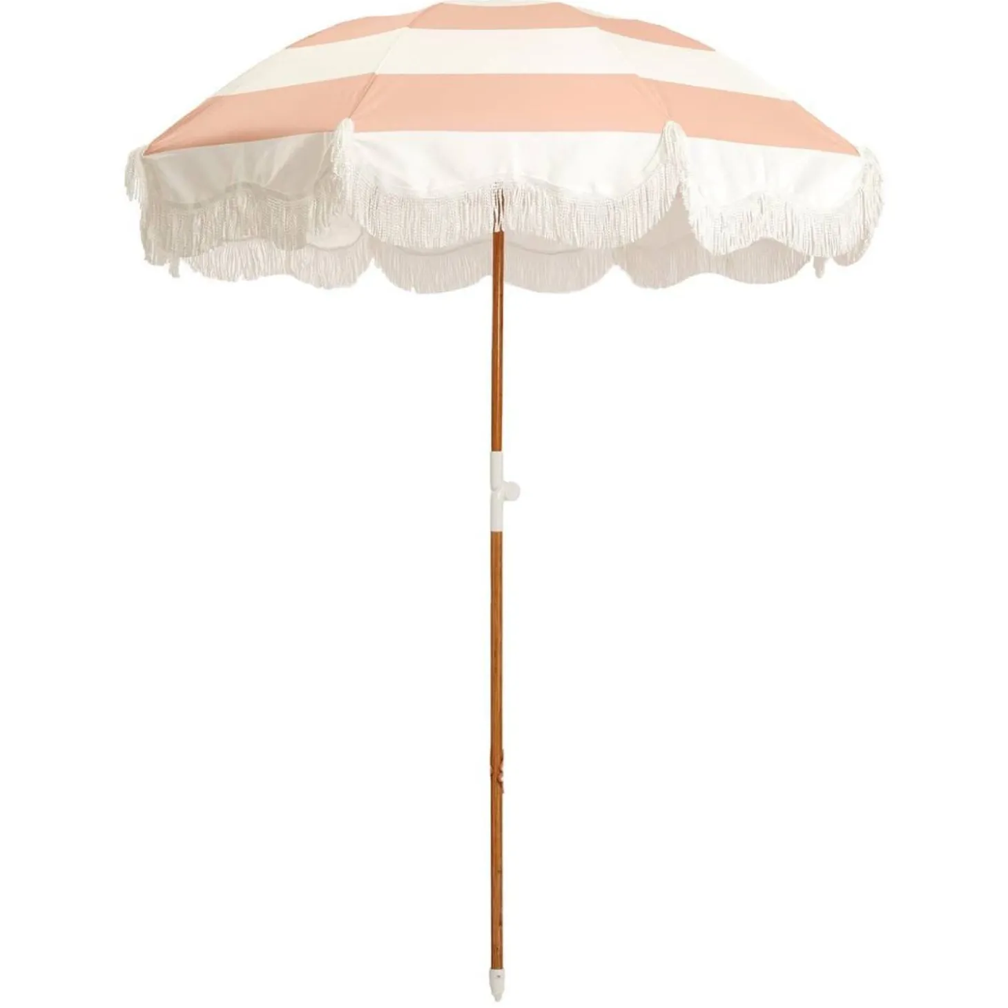 The Holiday Beach Umbrella - Pink Capri Stripe