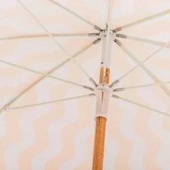 The Holiday Beach Umbrella - Ocean Mimosa Stripe