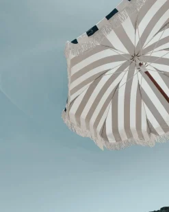 The Holiday Beach Umbrella - Navy Crew Stripe