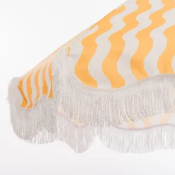 The Holiday Beach Umbrella - Ocean Mimosa Stripe