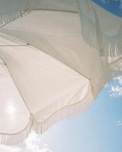 The Holiday Beach Umbrella - Antique White