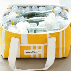 The Holiday Cooler Bag - Fff Yellow Stripe