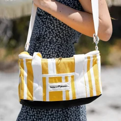 The Holiday Cooler Bag - Fff Yellow Stripe