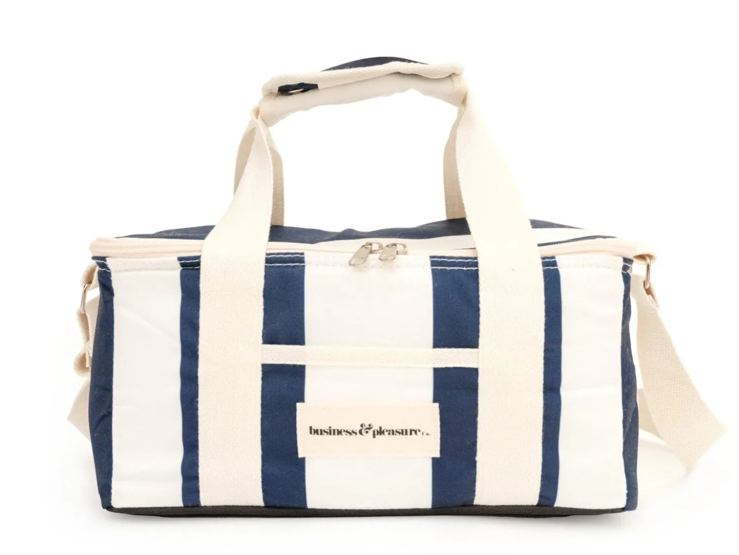 The Holiday Cooler Bag - Navy Capri Stripe