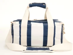 The Holiday Cooler Bag - Navy Capri Stripe