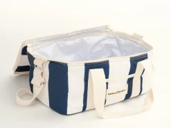 The Holiday Cooler Bag - Navy Capri Stripe
