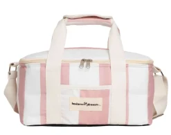 The Holiday Cooler Bag - Pink Capri Stripe