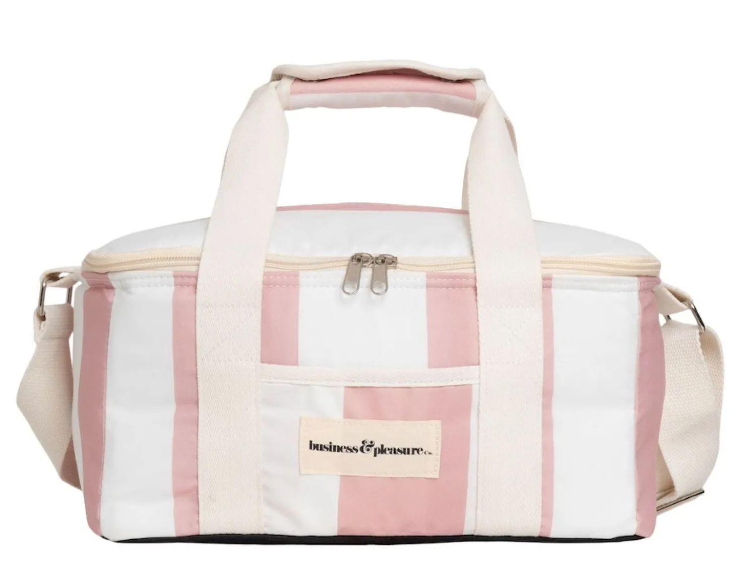 The Holiday Cooler Bag - Pink Capri Stripe