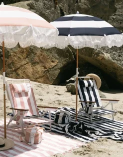 The Holiday Cooler Bag - Pink Capri Stripe