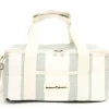 The Holiday Cooler Bag - Sage Capri Stripe