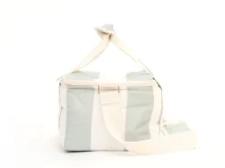 The Holiday Cooler Bag - Sage Capri Stripe