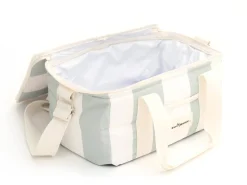 The Holiday Cooler Bag - Sage Capri Stripe