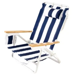 The Holiday Tommy Chair - Navy Capri Stripe